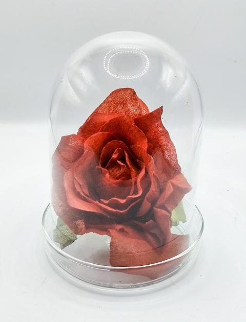 Campana in vetro con base H 12 dm 8 cm. Sconti per Fioristi, Wedding e Aziende
