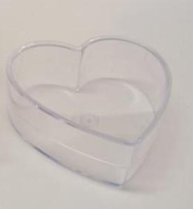 Cuore piatto x 4 in plastica mm. 100 H 33 Sconti per Fioristi, Wedding e Aziende