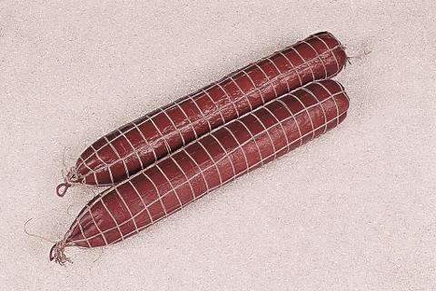 Salame rosso con rete artificiale x 2 pezzi in plastica Sconti per Fioristi, Wedding e Aziende