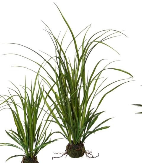 Grass artificiale H 71 cm.  - Sconti per Fioristi e Aziende  - Kokedama in sfera muschiata