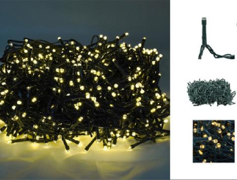 Filo led x 1000 luci B.caldo -  Sconti per Fioristi e Aziende  - Da mt. 50+4 di cavo