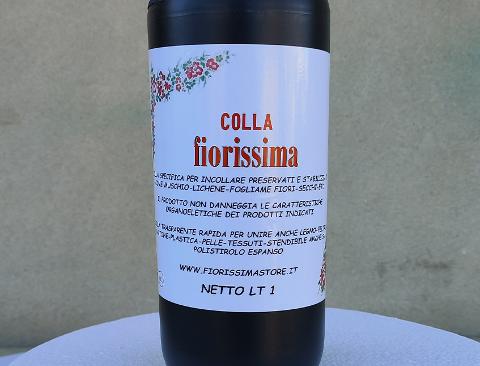 Colla Fiorissima da 1 litro per preservati Rapida Trasparente - Sconti per Fioristi e Aziende