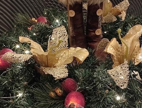 Lillium Oro dm. 20 con Clip  - Sconti per Fioristi e Aziende - in Poliestere