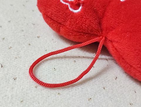 Cuscino Cuore Velluto Rosso - Sconti per Fioristi e Aziende - Dm. 12 con scritta Ti amo