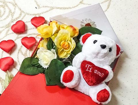 Scatola con margherita cuore magnetica adatto a San Valentino - Sconti per Fioristi e Aziende