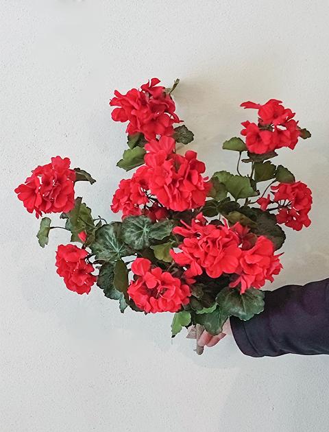 Geranio Cadente H 56 Lux - Sconti per Fioristi e Aziende Fiorissima in poliester vellutato
