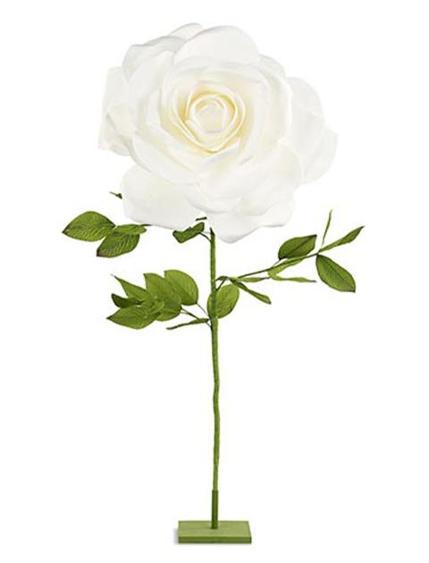 Rosa Gigante Autoportante dm.50 e 70 - Sconti per fioristi Aziende - Wedding - arredatori  Bianca e Rosa cipria