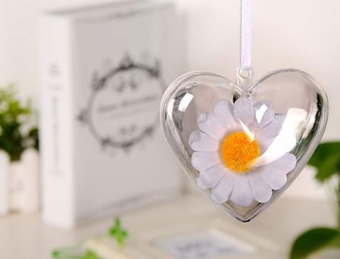 Cuore apribile x 5 in plastica mm. 80 Sconti per Fioristi, Wedding e Aziende