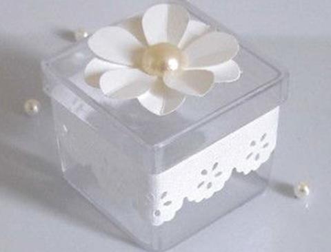 Cubetto plexiglass per bomboniera in 4 misure per fioristi e wedding