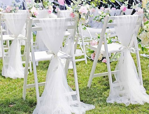 Tulle H 25 x 100 mt. Import - Sconto per Fioristi e Aziende - Solo Bianco, Avorio, Rosso