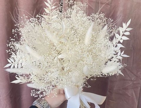 Broom Bloom Gr. 100 - Sconti per Fioristi e Aziende - Bianco e Naturale