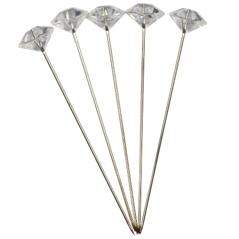 Diamante Sintetico su Spillo - Sconti per Fioristi e Aziende - Diamanti mm. 6 - 8 - 10
