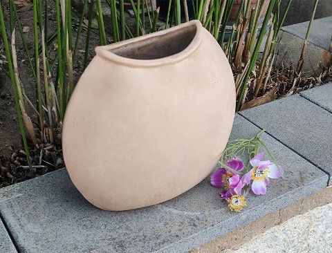 Vaso Bombato cm. 30x12 H 25  -  Sconto per Fioristi e Aziende - in terracotta grezza