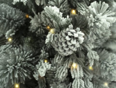 Albero Montepigna Snow c/led - Sconti per Fioristi e Aziende - H 180/210/240 in PE+PVC