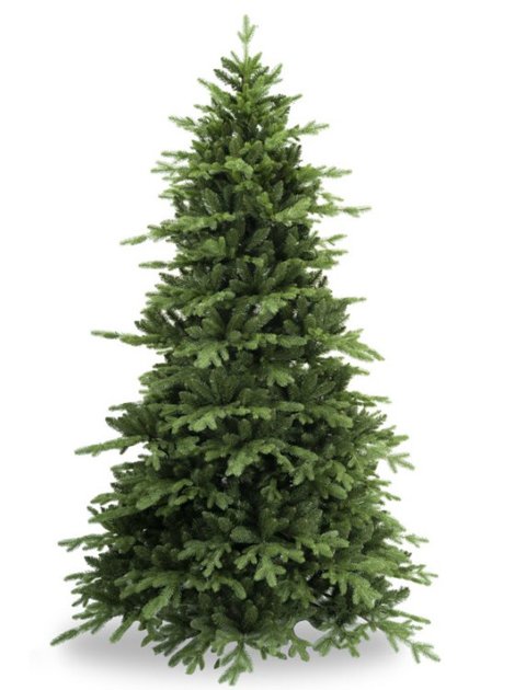 Albero Real abete verde  - Sconti per Fioristi e Aziende  - H 183/213/244 in PE+PVC