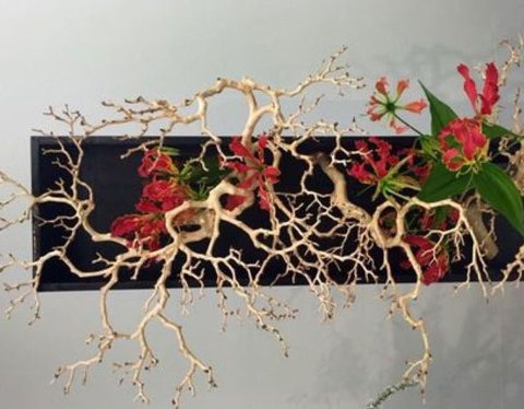 Gloriosa x 3 Artificiale H 130  - Sconti per Fioristi e Aziende . - In Flormatik