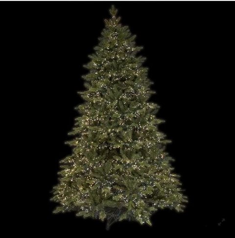 Albero Luxury abete c/ Led -  Sconti per Fioristi e Aziende - H 180/210/240 in PE+PVC