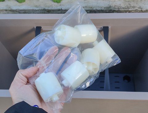 Fioriera retta H 65 Tortora - Sconti per Fioristi e Aziende . - in ABS