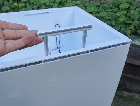 Vaso Infinity H 70 Bianco - Sconti per Fioristi e Aziende . - in ABS
