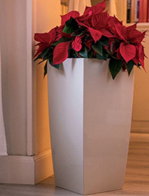 Vaso Infinity H 70 Bianco - Sconti per Fioristi e Aziende . - in ABS