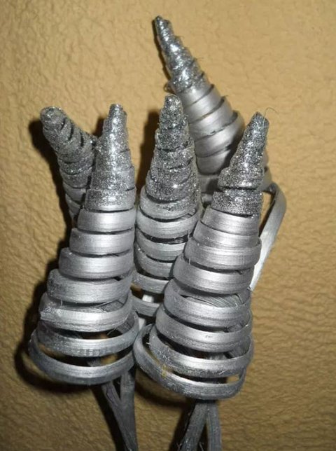 Cane Cone x 5 Colorato  - Sconti per Fioristi e Aziende -  con Glitter