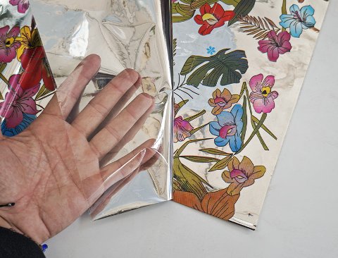 Buste per rose H 25 x 100 - Confezione da 100 buste - Stampa Fiori + Neutro