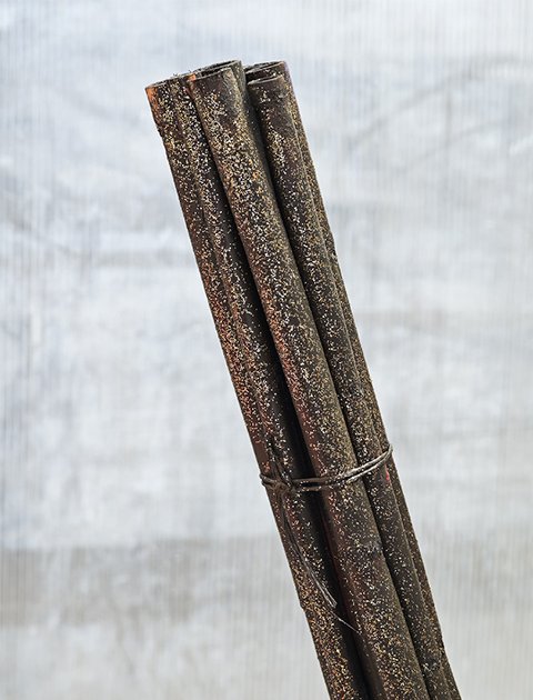 Canne Bamboo H 100 dm.2.5 - Sconti per Fioristi e Aziende - Glitterate oro/arg x 10