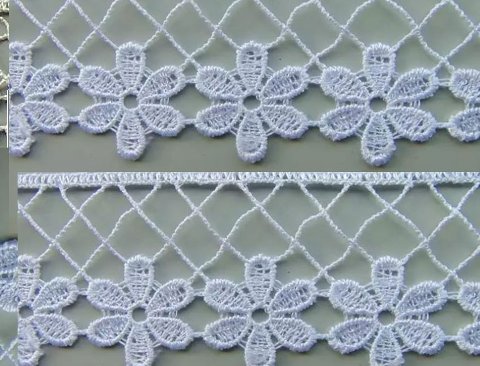 Merletto in cotone Daisy  - Sconti per Fioristi e Aziende  - Vendita a metro