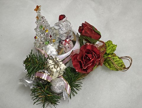 Carilon di Natale con alberello - Sconto per Fioristi e Aziende - Specchiato con decoro