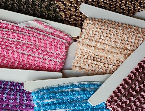 Passamaneria fiori velvet - Sconto per Fioristi e Aziende - Venduta al metro