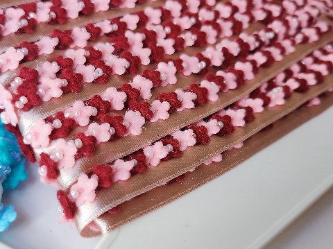 Passamaneria fiori velvet - Sconto per Fioristi e Aziende - Venduta al metro