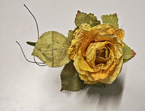 Rose in organza singola - Sconto per Fioristi e Aziende - Artificiali