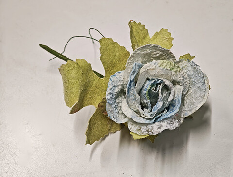 Rose in organza singola - Sconto per Fioristi e Aziende - Artificiali