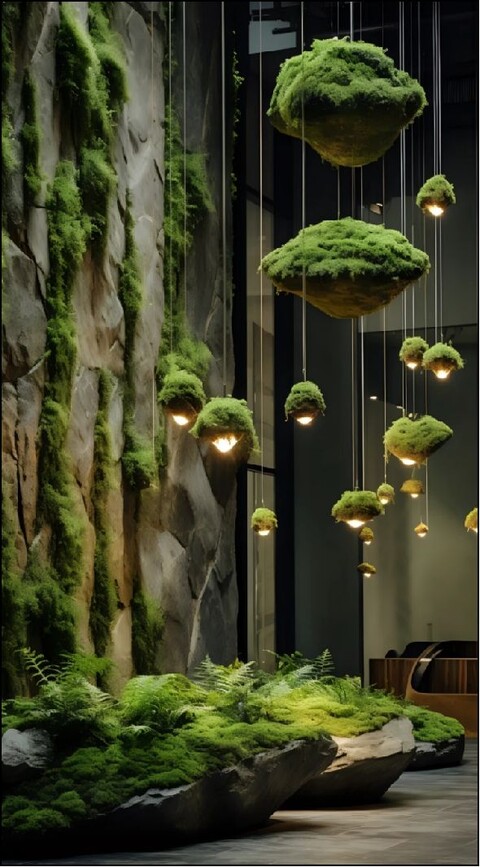 Soffitto con Vegetali Verdi Pendentii - Sconto per Fioristi e Aziende - Per esterno ed interno
