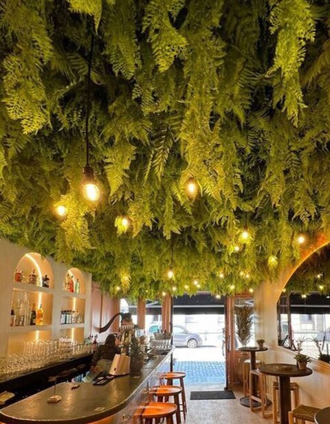 Soffitto con Vegetali Verdi Pendentii - Sconto per Fioristi e Aziende - Per esterno ed interno