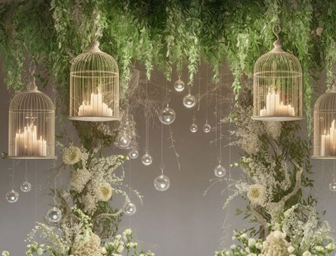 Soffitto con Vegetali Verdi Pendentii - Sconto per Fioristi e Aziende - Per esterno ed interno