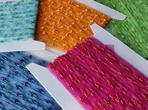 Passamaneria canottini organza - Sconto per Fioristi e Aziende - Venduta al metro