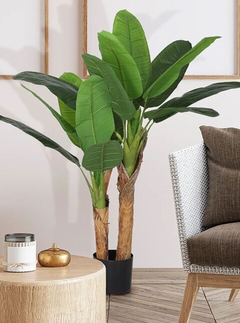 Banano x 3 H 150 w/21 Lvs - Sconti per Fioristi e Aziende . - Artificiale con vaso