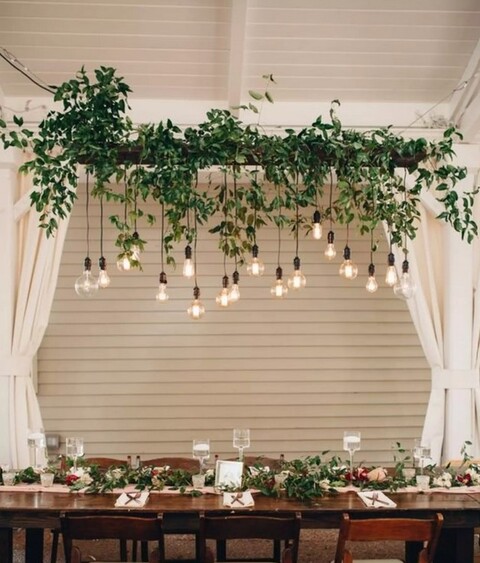 Soffitto con Vegetali Verdi Pendentii - Sconto per Fioristi e Aziende - Per esterno ed interno