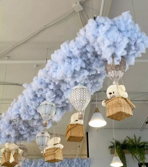 Nuvole Artificiali Sospese con Pioggia - Sconto per Fioristi e Aziende  - Con o senza effetto pioggia