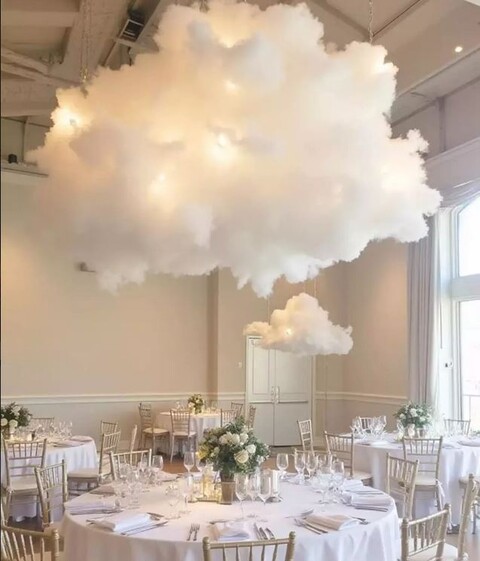 Nuvole Artificiali Sospese con Pioggia - Sconto per Fioristi e Aziende - Con o senza effetto pioggia