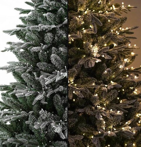 Albero Canada Lux c/Led-  Sconti per Fioristi e Aziende . - H 210/240/270/300 innevato