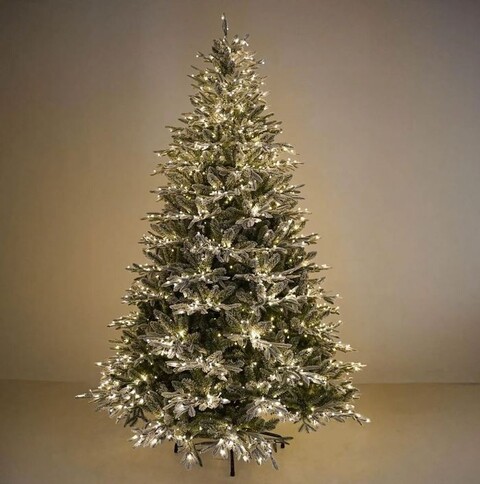 Albero Canada Lux c/Led-  Sconti per Fioristi e Aziende . - H 210/240/270/300 innevato