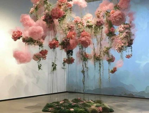 Nuvole Artificiali Sospese con Pioggia - Sconto per Fioristi e Aziende - Con o senza effetto pioggia