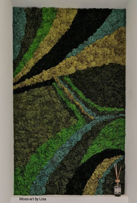 Parete Moss Stabilizzata Wall Moss  - Sconti per Fioristi e Aziende - a metro quadrato