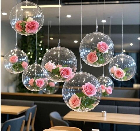 Sfera plexiglass Ø 20 cm. apribile - Adatta per Fioristi e Aziende e Wedding