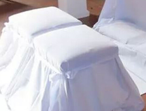 Copri Inginocchiatoio 11 pezzi  - In Velluto Bianco . -Sconti per Fioristi e Wedding