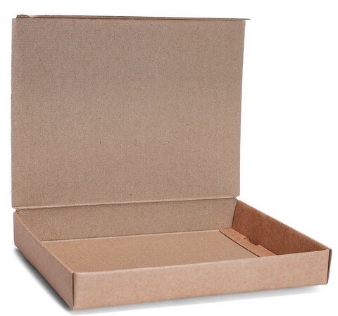 Scatola per bomboniera H 4 cm. 17 x 22 - Sconti per Fioristi e Aziende - onda avana automontante