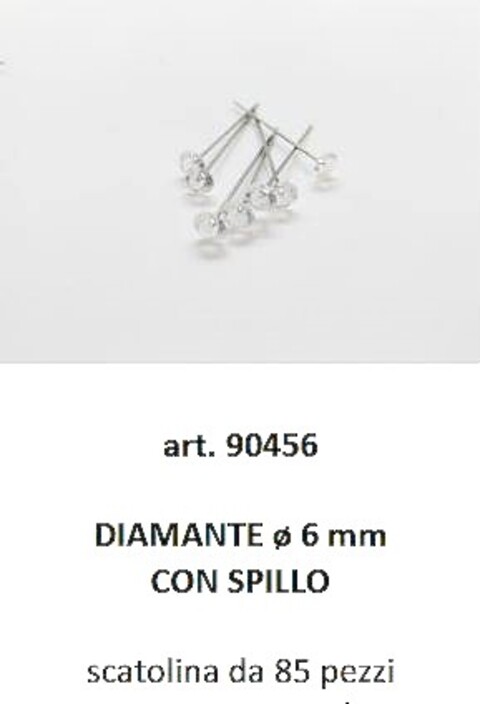Diamante Sintetico su Spillo - Sconti per Fioristi e Aziende - Diamanti mm. 6 - 8 - 10