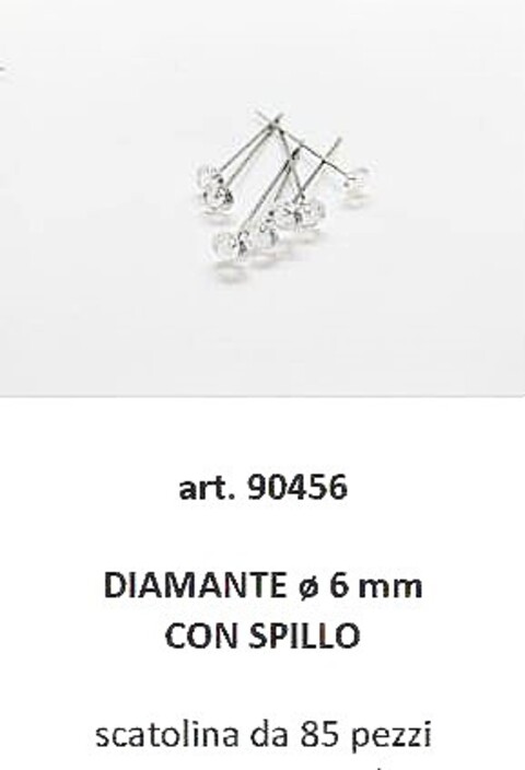 Diamante Sintetico su Spillo - Sconti per Fioristi e Aziende - Diamanti mm. 6 - 8 - 10